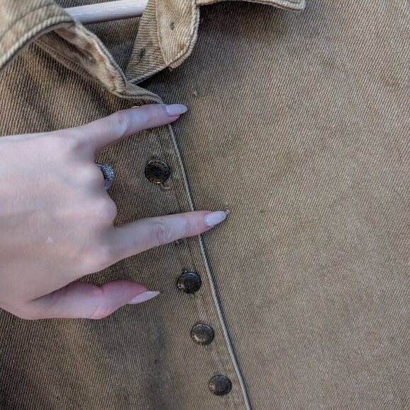 Double D Ranch Denim Vest | Western Vintage | Button Front - Picture 7 of 11